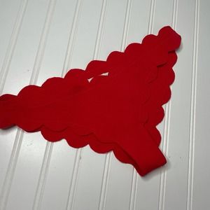 Marysia Women's Red Low Rise Swim Bikini Bottom Size Medium